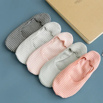 Japonský prekladané neviditeľné dámy ponožky, silikónové non-slip plytké papuče žena ponožky všetky neviditeľné letné nohy