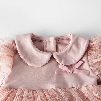 2019 Baby Detská Bavlna Princezná Romper Šaty Jar Jeseň Girl Batoľa Hviezdy Oka Krásne Remienky Novorodencov Oblečenie Bodywear