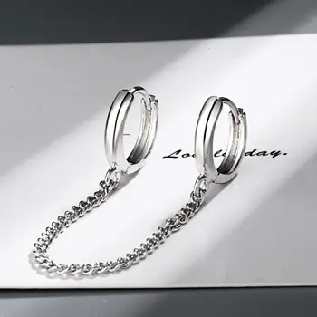 Vynikajúce Jednoduché Kolo Ucho Hoop Náušnice Pre Ženy Trend Tvorivé 925 Sterling Silver Strany Darček Šperky Jeden Predávať SAE422