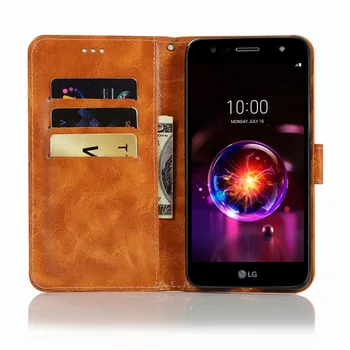 Pre LG X Power Luxusné Peňaženky, Kožené puzdro S Silikónové Späť Prípade Pre LG X Napájanie 3 X510W LM-X510W Xpower3 Funda