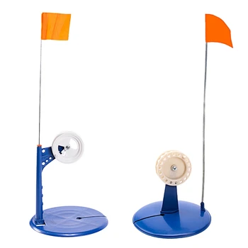 2 ks Ice Rybárske Tip-Up Kovový Stĺp Orange Vlajka Tip Do Anti-Korózne Plastové Tip Do Auta s / Bez Brzdy Ice Rybolov
