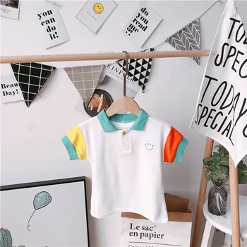 Boutique 2019 lete nové módne chlapec topy kvalitné bavlnené detské tričko