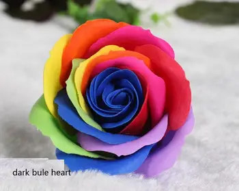 Rainbow 7 farebné Ruže Mydlá Kvet Balené Svadobné Dodávky Darčeky Podujatia, Party Tovar Prospech Toaletné mydlo Voňajúce kúpeľňa accessor