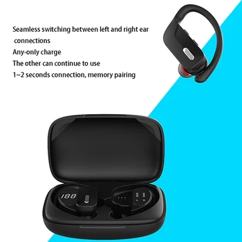 TWS Slúchadlá Bezdrôtové Bluetooth Slúchadlá Športové Slúchadlá Herné Slúchadlá LED Displej Hudobné Slúchadlá s Mikrofónom