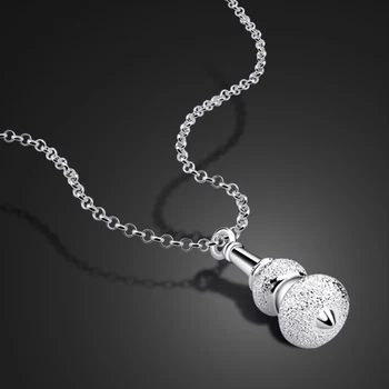 925 sterling silver náhrdelník žena roztomilý tekvica prívesok dizajn, pevná strieborná clavicle náhrdelník dievčatá módne šperky doprava zadarmo