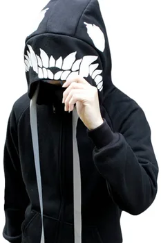 Anime Kantai Zber Shimakaze Cosplay Kostým WO maska hoodies bunda, kabát