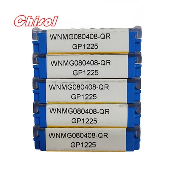 Pôvodné cnc karbidu sústruženie vložky WNMG080408-QR WNMG080412-QR WNMG080416-QR GP1115 GP1225 GP1135 spracovanie ocele