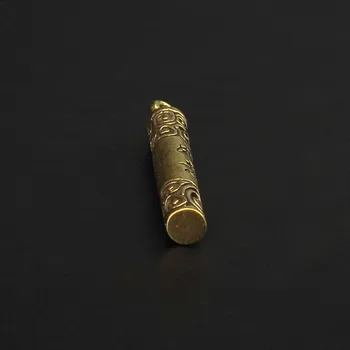 Retro Mosadz Monkey King Zbraň Jin Gu Bang Prívesky pre Náhrdelníky Pevné Medené Stick Auto Keychains Pás Závesy Keyrings