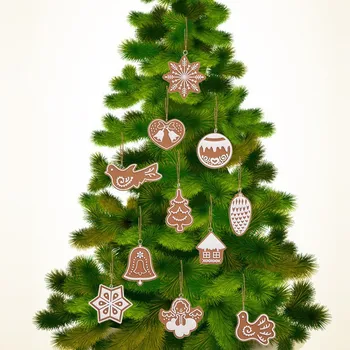 Lucia Remesiel 11pcs Ozdoby na Vianočné stromčeky snowflake Cartoon Sušienky Strana Domov Vianočný Dekor H0104