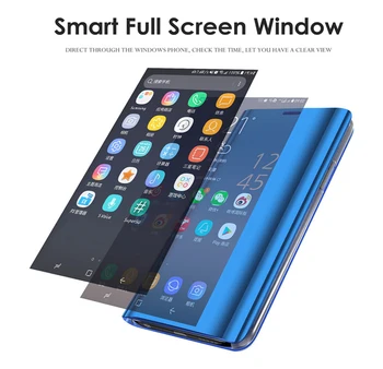 Funda pre iphone se 2020 prípade, smart mirror flip púzdra pre iphone 11 pro xs max xr x 7 8 6 6 plus magnetom stánku knihy coque kryt