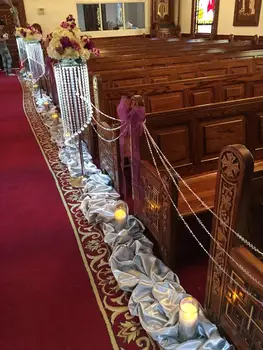 2018 luxusné crystal svadobný kvetinový stojan chodník svadobné cesty vedú tabuľku centerpieces prípade, strana T - stojan dekorácie 110 cm