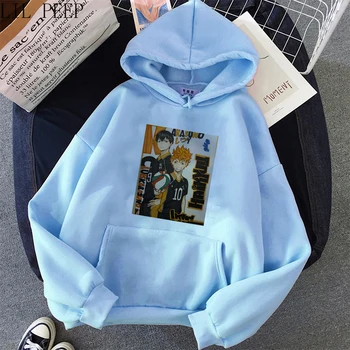 Haikyuu Anime žena hoodies nadrozmerné Mikina jar Streetwear Tlač Hoodies Pulóvre Harajuku Zimné Hoodie