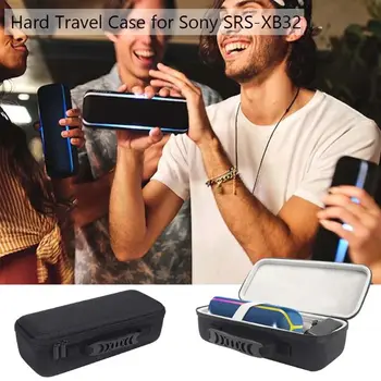 Námestie Shockproof Tvrdé Ochranné EVA Prípade Box pre Sony SRS-XB32 Extra Basy Prenosný Bluetooth Reproduktor