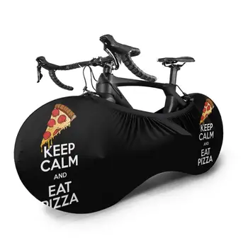 Zachovajte pokoj a jesť pizzu vonkajšie Koleso Módne MTB nepremokavé Cyklistické protiprachový kryt Vlastné bicykle motocross BMX otec darček