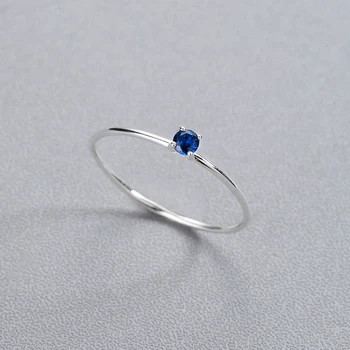 Malé Tmavo Modrý Kameň Jednoduché Prstene Pre Ženy Boho Vintage módy Minimalizmus Značky Šperky, Módne Koleno Žena Krúžok Darček