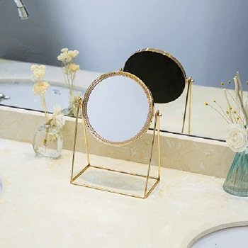 Dekoratívne Kovové Zrkadlo Lady Ploche Make-Up Zrkadlo Remesiel Troch-Dimenzionální Princezná Zrkadlo Domova Príslušenstvo