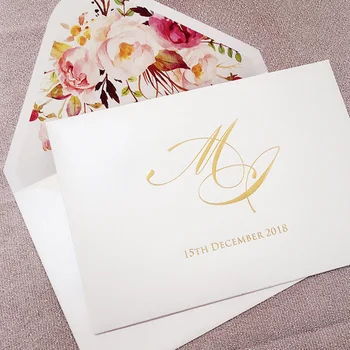 Vlastné Unikátne Elegantné Svadobné bridesmaid, pozvať karty obálky Baby sprcha Narodeninovej party pozvanie obálky pre hostí
