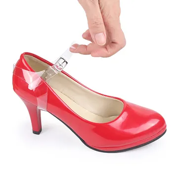 1Pair Transparentné Silikónové Zväzok Shoelace pre Ženy, Vysoké Podpätky, Topánky Drží Voľná Popruhy Čipky Topánky Pásma Členok opaskom
