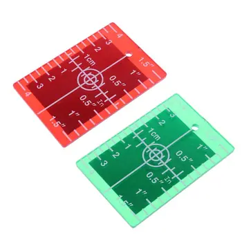 Laserový Cieľ Karty Doska palec/cm pre Zelený a Červený Laser Úrovni Cieľovej Platničky