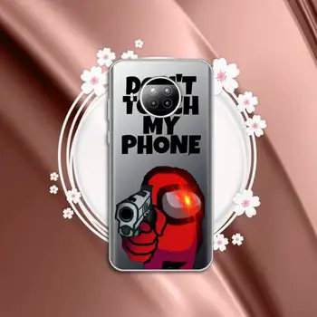 Horúca hra medzi nami Telefón Prípade Transparentné pre Xiao mi Redmi poznámka 10 t 8 9 pro lite 11 Samsung S 8 9 10 20 plus ultra