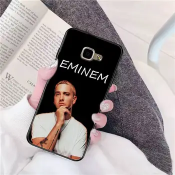 Babaite Rapper Eminem black Telefón Prípade obal pre Samsung A50 A70 A40 A6, A8, A7 Plus A20 A30 S7 S8 S9 S10 S20 Plus