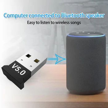 5.0 Bluetooth USB Adaptér Vysielač Bluetooth Audio Prijímač Bluetooth Dongle Bezdrôtový USB Adaptér pre Počítač PC, Notebook c