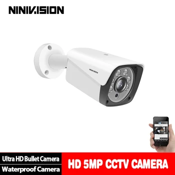 HD 2592*1944 5MP AHD Bezpečnostné Kamery Vonkajšie Nepremokavé IR infračervené Nočné Videnie Bullet Analógové CCTV Surveillance Camera