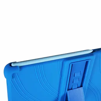 Shockproof Silikónový Stojan Prípade kryt pre Samsung Galaxy Tab S6 Lite 10.4 SM-P610 SM-P615 Tablet Ochranný plášť +dotykové pero)