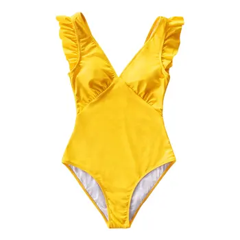 Jednofarebné Jeden kus Ženy Sexy Letné Plaviek Bikiny, plavky Plavky Kúpacie Oblečenie Žien Plavky