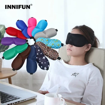 3D Spanie Maska Pre Cestovanie Nap Poludnie Break Priedušná Očná Maska Spánku Zdravie Pohodlie zaviazanými očami Eyeshade Oko Pokrytie