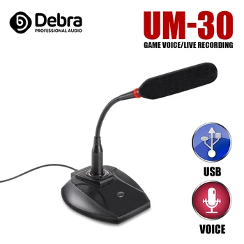 Debra UM-30 Profesionálne Kondenzátora Mikrofón S USB, Monitore a PC Interface,Zníženie Hluku ,Pre live broadcast, stretnutia,atď.