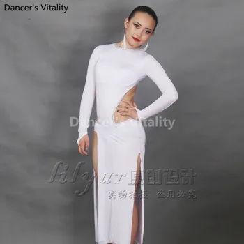 2017 Profesionálne Dievča Latinskej Sexy Šaty Sukne Dancewear Pre Školáčka Ballroom Dance Kostýmy Tanečné Šaty Ballroom Dance Sukne