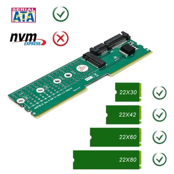 M. 2 pre NGFF B-Key SATA-Bus SSD na SATA3 Adaptér DDR Pamäte, Slot inštalácia Rozširujúcej Časti Karty pre 2230-2280 M2 SSD