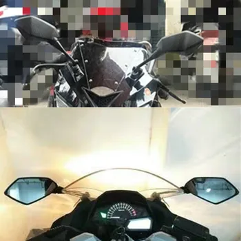 Univerzálny Upravený Motocykel zadnej strane zadnej zrkadla uhlíka zrkadlá na Honda CBR Ninja250R Ninja 250 300 Z800 Z1000