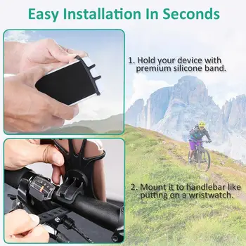 Univerzálny Silikón na Motocykel, Bicykel Držiaka Telefónu, pre IPhone 11 pro max 6 7 8 plus X Xr Xs pre Mobilný Telefón Mount Kapela Bicykli