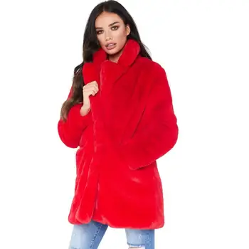 Doprava zadarmo 2020 Nové Vysoko kvalitné ženy Módy sexy dlhé kabáty Ženy Značky zimné bradavice Kožušiny Voľné náter farbou bunda