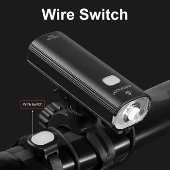 Nepremokavé Cyklistické Predného Svetlometu USB Nabíjateľné MTB Bike Lampa Cyklistické Bicykli Baterka Noc na Koni Svetlo