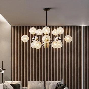 Moderné LED Luster Osvetlenie Mliečneho Skla Závesné Lampy, Obývacia Izba, Spálňa Domova Strop Lustre Svietidlá