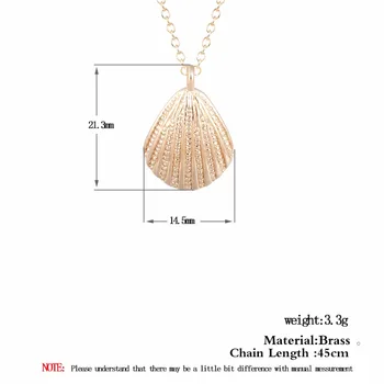 Cxwind Módne Sea Shell Náhrdelník Jednoduchý Shell Prívesok Námorných Šperky Roztomilý Conch Seashell Náhrdelníky collares de moda 2019