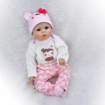 55 cm Bebe Reborn Baby Doll Dievča Oblečenie Silikónové Vinyl Novorodencov živá bábika deti darček