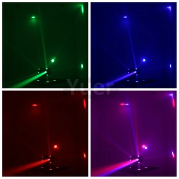 2 ks/Veľa LED Fáze Svetlo 12X10W RGBW 4IN1 Lúč Pohyblivé Hlavy Svetla, Strobo Efekt DMX512 DJ, Disco Svetlo Pre Svadobné Party Club Bar