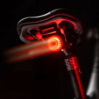 Horúce AD-Smart Bicykel zadné Svetlo s USB Nabíjateľné Ultra Svetlé Bicykel Zadné Svetlá Auto Štart/Stop Brzdy Senzor Výstražné Svetlo