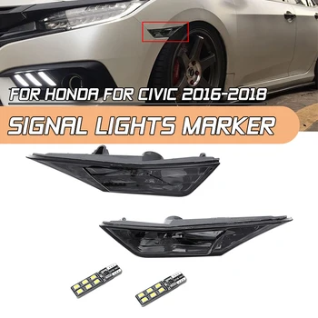 2 ks Singal Svetlo Obrysové LED Beží Svetlo Údená Kríž Rozhranie Biele Bočné Svetlo Auto Leaf Svetlo Na Honda 10. Občianske 2016-2018