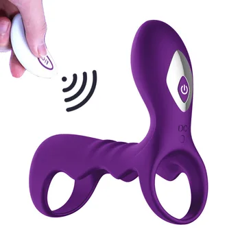 Nové produkty, super Silné vibrácie penis krúžok muž famale masturbator penis na Diaľku diaľkové ovládanie stimulácia sexuálne hračky.