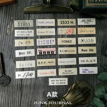 25 Kusov Hyacint poštovej pečiatke Strane Účtu Dekorácie-Nálepky DIY Scrapbooking Retro anglický List Nálepky