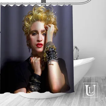 Veľký výpredaj Nové Vlastné Madonna Moderný Sprchový Záves s Háčikmi kúpeľňa Nepremokavé Polyesterové Tkaniny