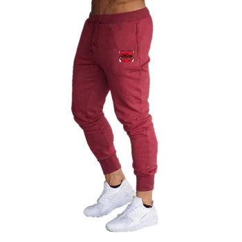 2021 vysoko kvalitné pánske bežné nohavice bavlna tesný pohodlné tlač nohavice heterosexuálnych mužov
