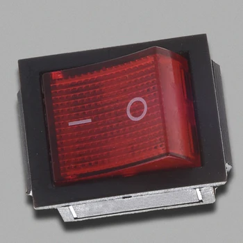 Červené Svetlo Osvetlené 4 Pin DPST zapne/VYPNE Modul v Kolískový Spínač 16A 20A 250V AC