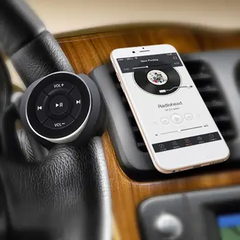 Bluetooth Diaľkové Ovládanie Vypracovať Výroba Dlhšom Odolné Auto na Volant Diaľkový ovládač pre iOS Android Telefónu