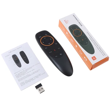 Pre Android TV BOX G10 Vzduchu Myši Ovládanie Hlasom 2,4 GHz Bezdrôtové Google Mikrofón USB Prijímač Gyro Snímanie Inteligentné Diaľkové Ovládanie